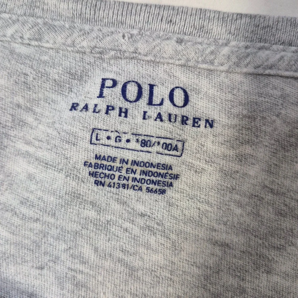 Lot 2 Polo Ralph Lauren Long Sleeve T-Shirt Men L Burgundy Grey Classic Heritage